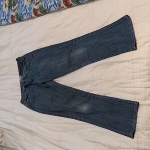 𝅺FYLO embellished straight leg jeans size 8